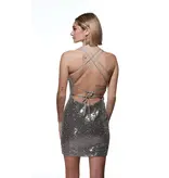 Short,V-Neck,Fitted, 4810