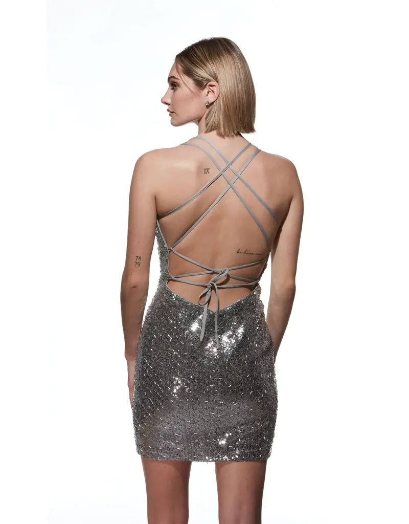 Short,V-Neck,Fitted, 4810
