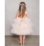 TIP TOP KIDS Metallic Glitter Bodice, Layered Ruffle Skirt, 5790