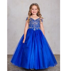 TIP TOP KIDS Beaded Off The Shoulder, Lace Up, 7021