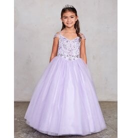 TIP TOP KIDS Beaded Off The Shoulder, Lace Up, 7021B