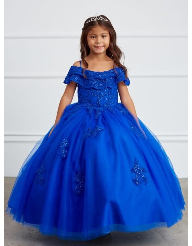 TIP TOP KIDS Double Layered Lace off the Shoulder, 7033