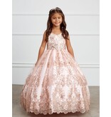 TIP TOP KIDS Tank bodice, Glitter Mesh overskirt, scallop hem 7036