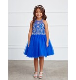 TIP TOP KIDS Halter Neck, Beaded, T-length tulle skirt
