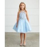 TIP TOP KIDS Halter Neck, Beaded, T-length tulle skirt