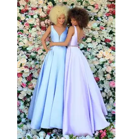 Ballgown, V-neck/Back, A-line 810269