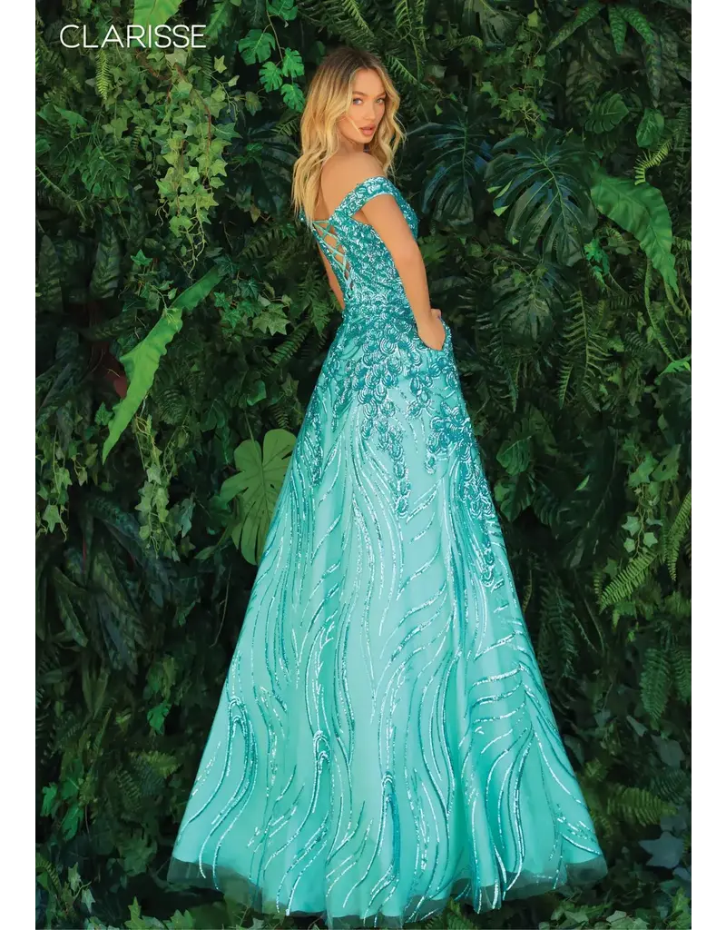 OFF SHLDR, ALINE BALLGOWN, LACE UP 810290