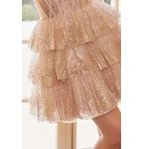 STRAPLESS, GLITTER RUFFLE, LACP UP Y863