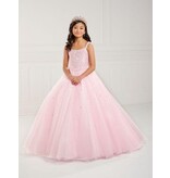 Beaded tank strap bodice tulle ballgown 13739