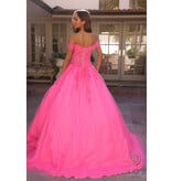 BALLGOWN, OFF SHLDR, LACE UP H1349