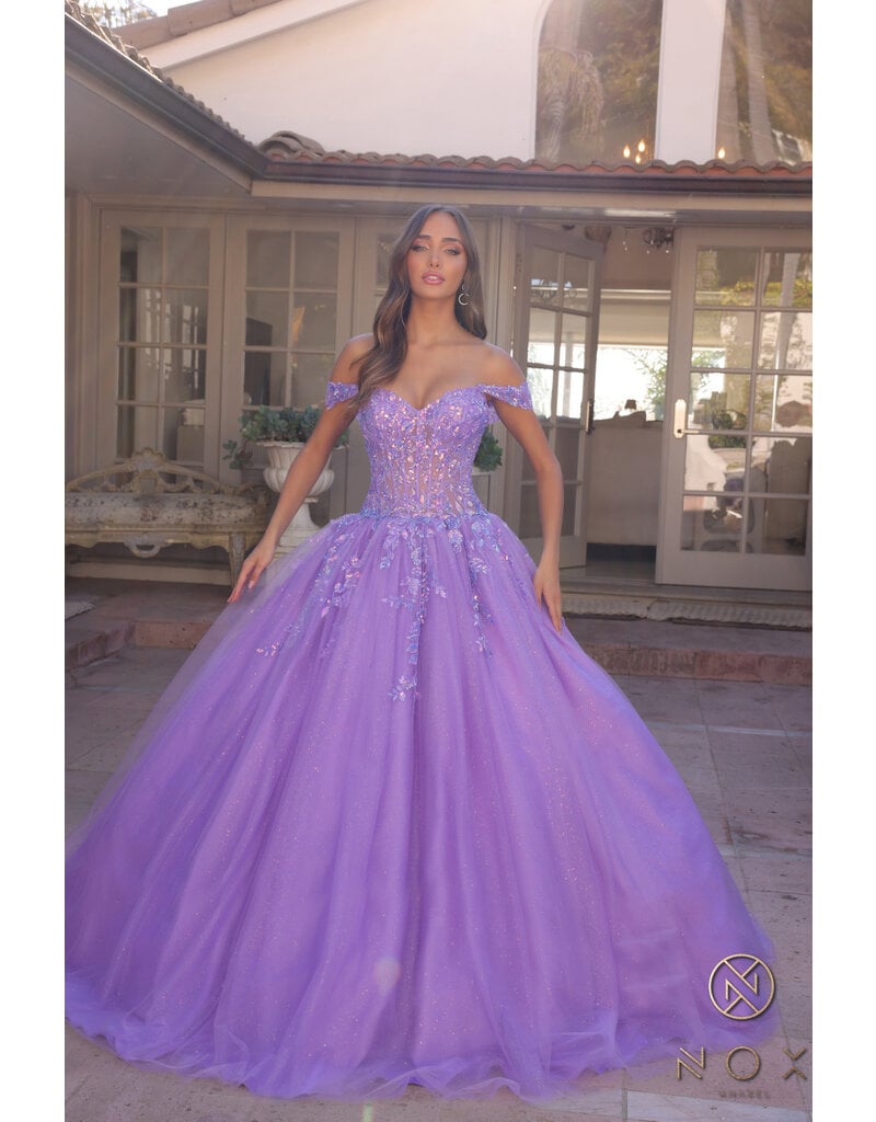 BALLGOWN, OFF SHLDR, LACE UP H1349