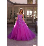 BALLGOWN, SCOOP NECK, ZIPPER BACK H1464