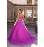 BALLGOWN, SCOOP NECK, ZIPPER BACK H1464