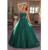 BALLGOWN, SCOOP NECK, ZIPPER BACK H1464