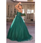 BALLGOWN, SCOOP NECK, ZIPPER BACK H1464