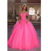 BALLGOWN, OFF SHLDR, LACE UP H1349