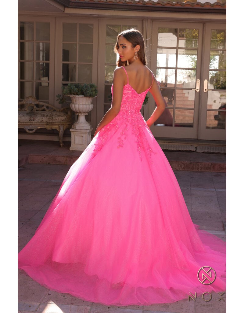 BALLGOWN, SCOOP NECK, ZIPPER BACK H1464