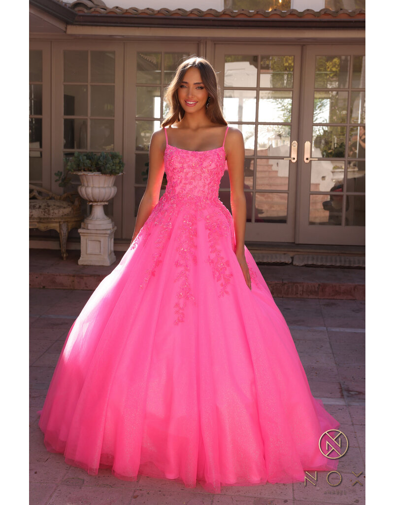 BALLGOWN, SCOOP NECK, ZIPPER BACK H1464