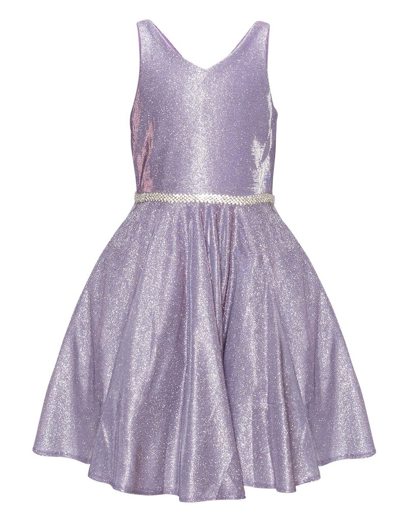 Glitter Tank short flowy gown w/beaded waist band 8013