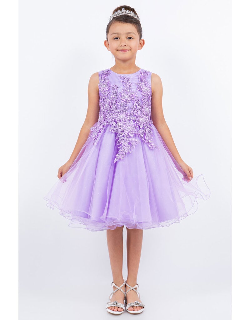 Lace butterfly pearl bodice tuelle short skirt 9150