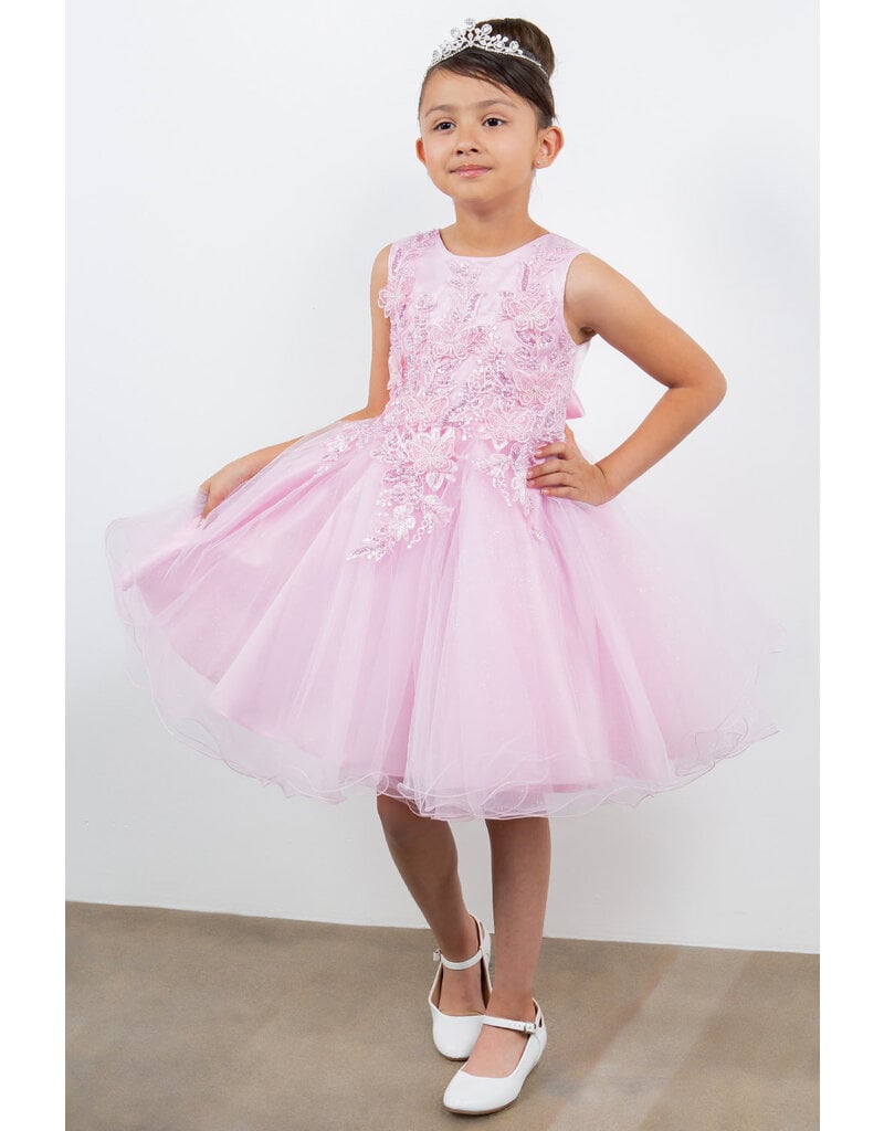 Lace butterfly pearl bodice tuelle short skirt 9150