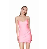 FITTED, BODYCON, LACE UP BACK, 4560