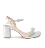 Rhinestone toe/ankle strap 2.5" Block Heel NELLY-30