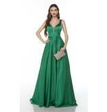 Tank v-neck flowy a-line gown 1738