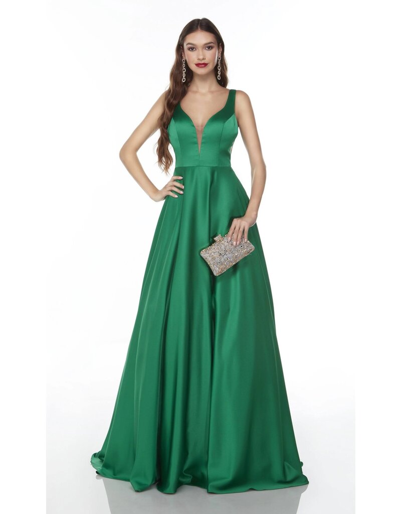 Tank v-neck flowy a-line gown 1738