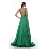 Tank v-neck flowy a-line gown 1738