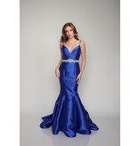 MERMAID, V-NCK, BEADED WAIST N2318