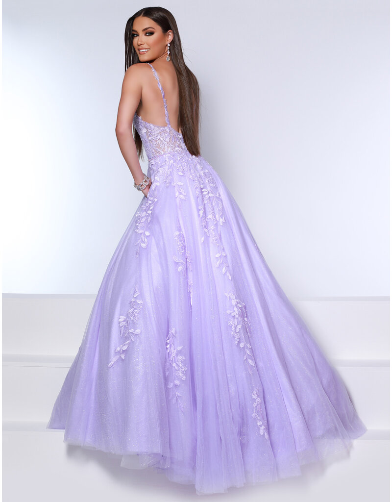 Spaghetti strap lace/tulle ballgown 20107