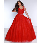 Spaghetti strap lace/tulle ballgown 20107