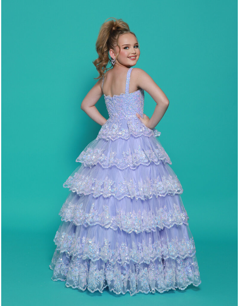 2Cute Princess Tiered Lace Ballgown G1289