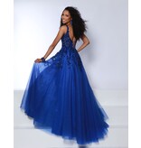 Tank strap lace tulle a-line gown 24232