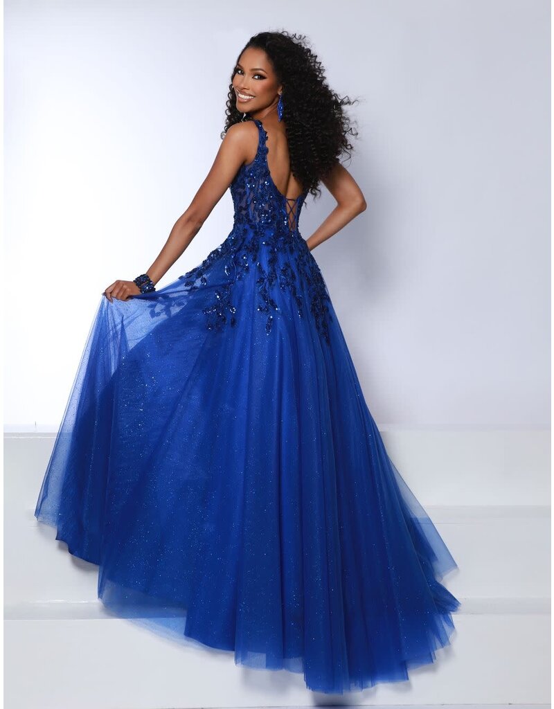 Tank strap lace tulle a-line gown 24232