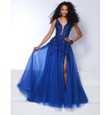 Tank strap lace tulle a-line gown 24232