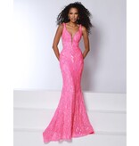 Tank v-neck sequin fitted mermaid gown 24373