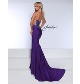 Strapless beaded fitted corset bodice gown 3001