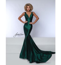 Tank strap shimmer stretch lycra mermaid gown 3039