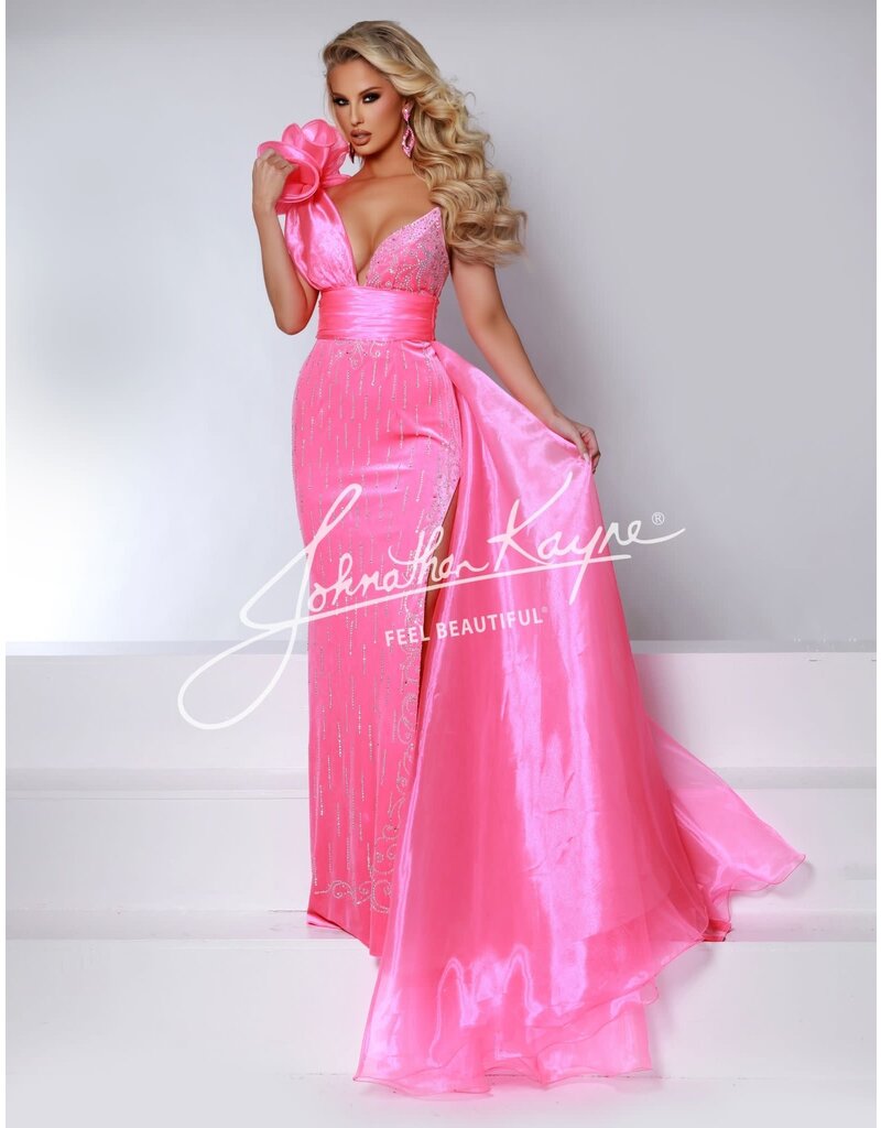 One shoulder organza waist cape OVERSKIRT2