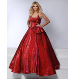 Tank, scoop neck natural waist ballgown 25338