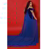 Fitted velvet corset beaded bodice gown w/leg slit JK2514