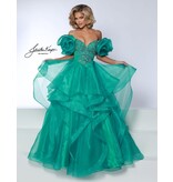 Off the shoulder ruffle organza ballgown 3036