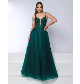 Lace tank corset bodice tulle ballgown 25269
