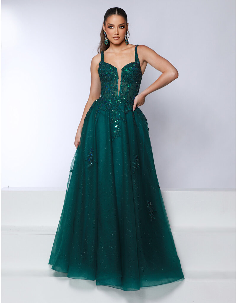 Lace tank corset bodice tulle ballgown 25269