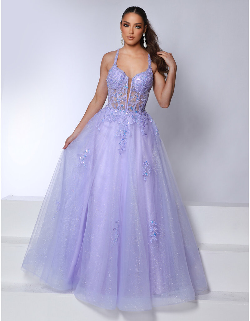 Lace tank corset bodice tulle ballgown 25269