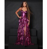 Metallice tank corset bodice ruffle a-line 25329