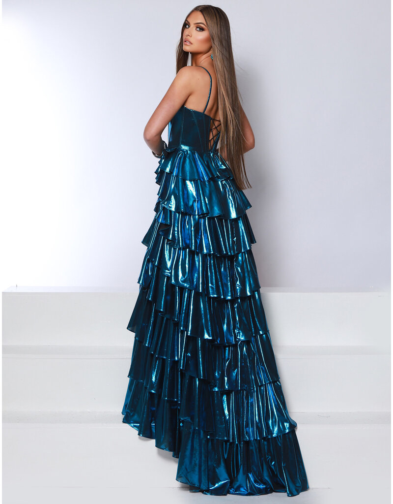 Metallice tank corset bodice ruffle a-line 25329