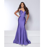 Spaghetti strap shimmer stretch jersey mermaid 25334